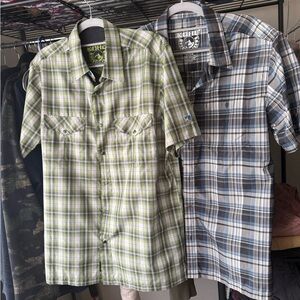 Kuhl Mens Short sleeve button up medium lot